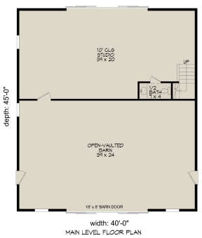 First Floor for House Plan #940-00820