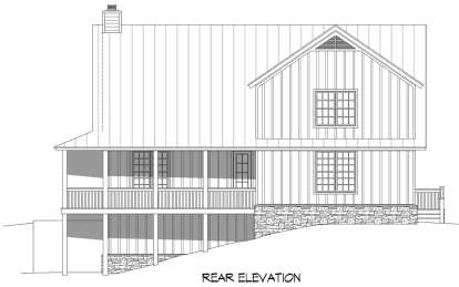 Modern Farmhouse House Plan #940-00822 Elevation Photo