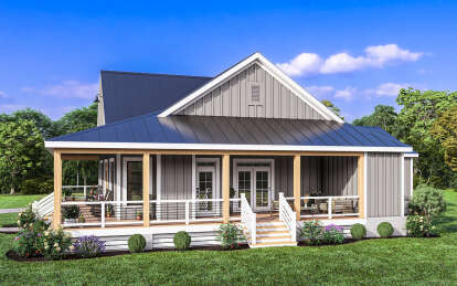 Modern Farmhouse House Plan #009-00364 Elevation Photo