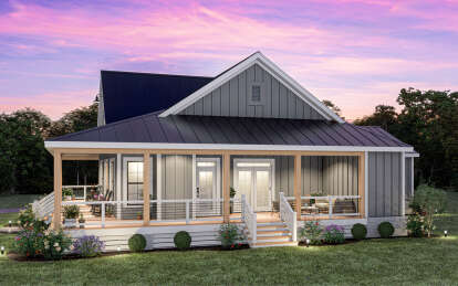 Modern Farmhouse House Plan #009-00364 Elevation Photo