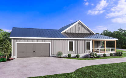 Modern Farmhouse House Plan #009-00364 Elevation Photo