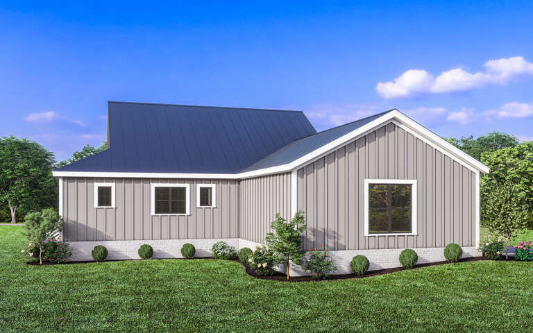 Modern Farmhouse House Plan #009-00364 Elevation Photo