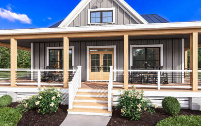 Modern Farmhouse House Plan #009-00364 Elevation Photo