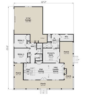 Main Floor  for House Plan #009-00364
