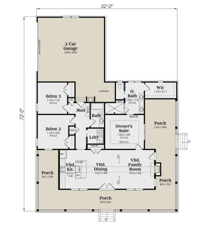 Main Floor  for House Plan #009-00364