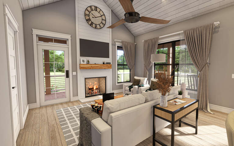Modern Farmhouse House Plan #009-00364 Additional Photo
