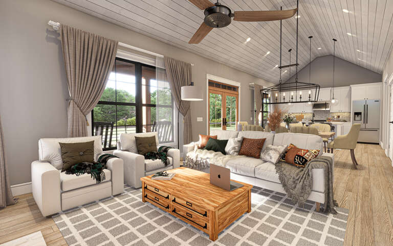 Modern Farmhouse House Plan #009-00364 Additional Photo