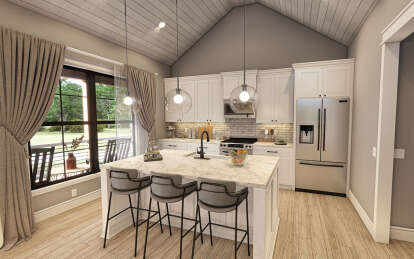 Modern Farmhouse House Plan #009-00364 Additional Photo