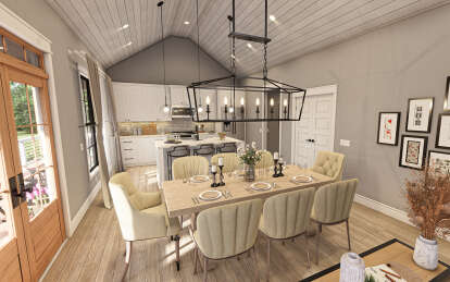 Modern Farmhouse House Plan #009-00364 Additional Photo