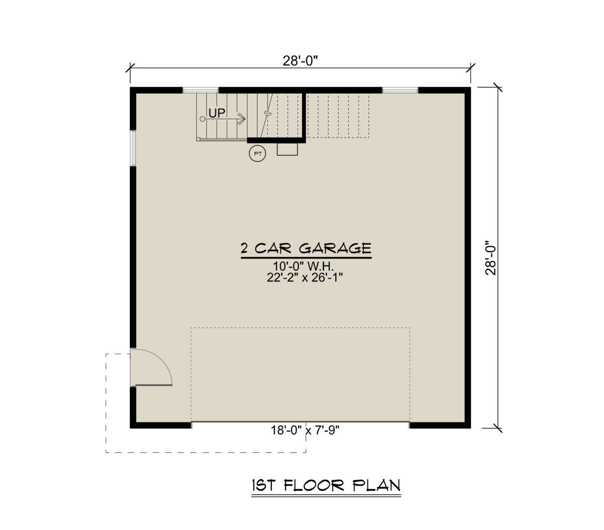 Garage Floor for House Plan #5032-00250
