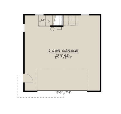 Garage Floor for House Plan #5032-00250