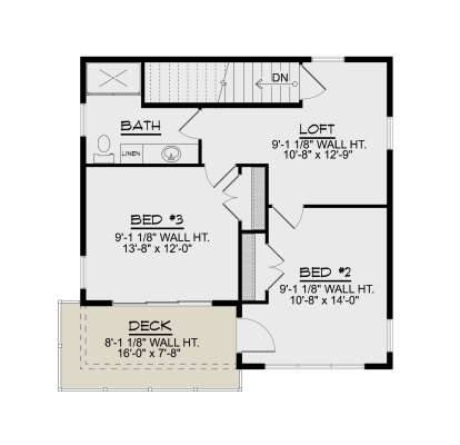 Second Floor for House Plan #5032-00250