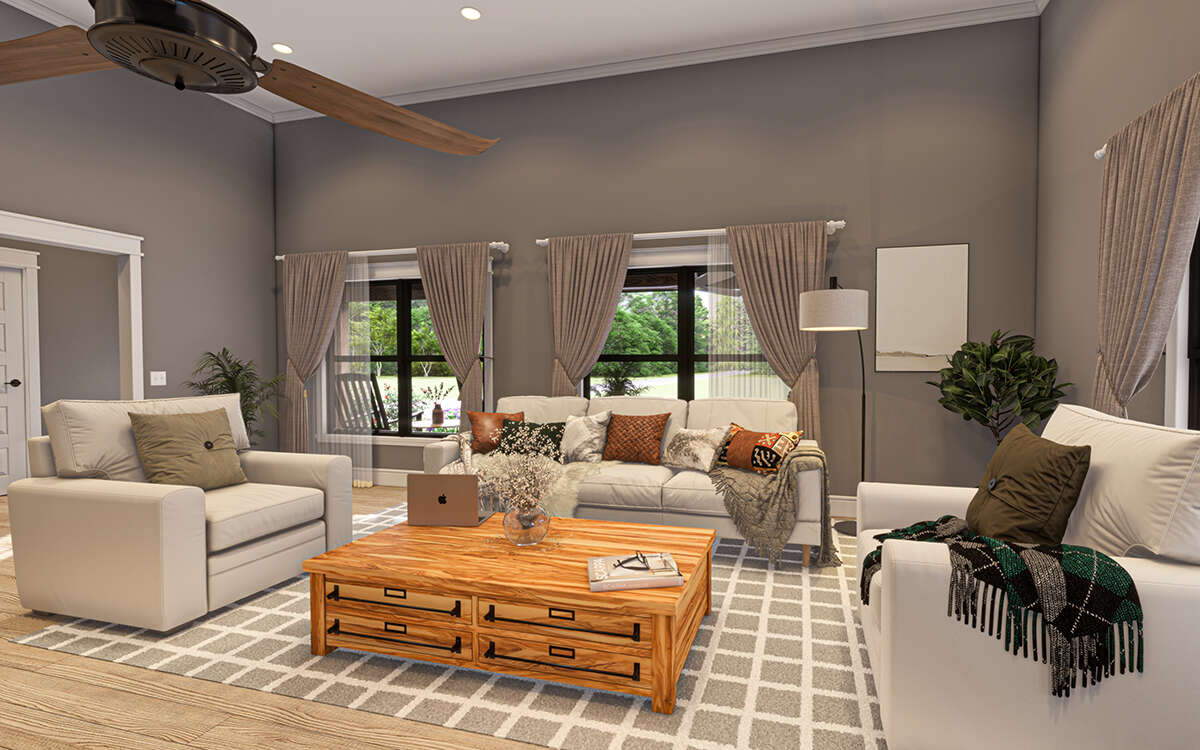 Barn Plan: 896 Square Feet, 2 Bedrooms, 1 Bathroom - 5032-00251 Barn Plan: 896 Square Feet, 2 Bedrooms, 1 Bathroom - 5032-00251