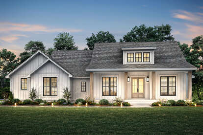 Modern Farmhouse House Plan #041-00332 Elevation Photo