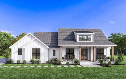 Modern Farmhouse House Plan #041-00332 Elevation Photo