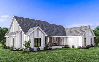 Modern Farmhouse House Plan #041-00332 Elevation Photo