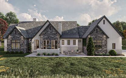 Cottage Plan: 2,554 Square Feet, 3 Bedrooms, 2.5 Bathrooms