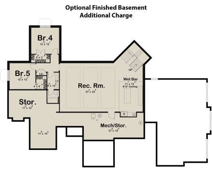 Basement for House Plan #963-00809