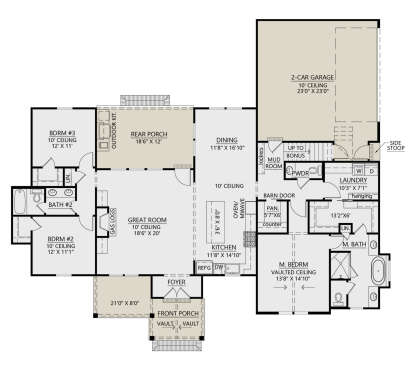 Main Floor  for House Plan #4534-00102