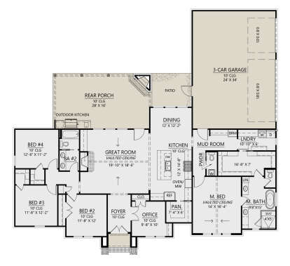 Main Floor  for House Plan #4534-00103