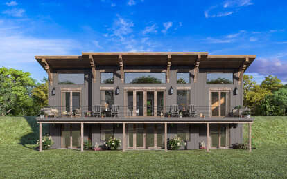 House Plan House Plan #29441 Rear Elevation 