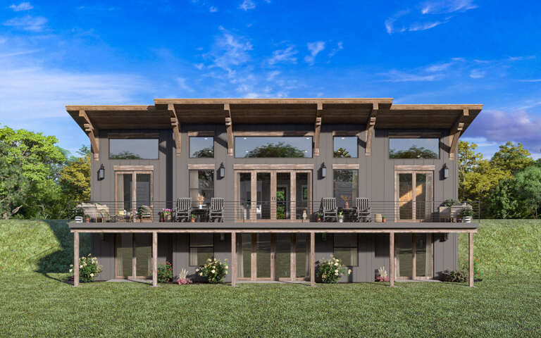 Modern House Plan #1462-00063 Elevation Photo