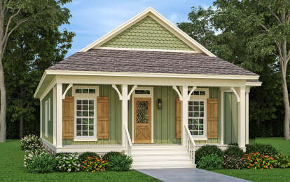 Cottage House Plan #048-00295 Elevation Photo