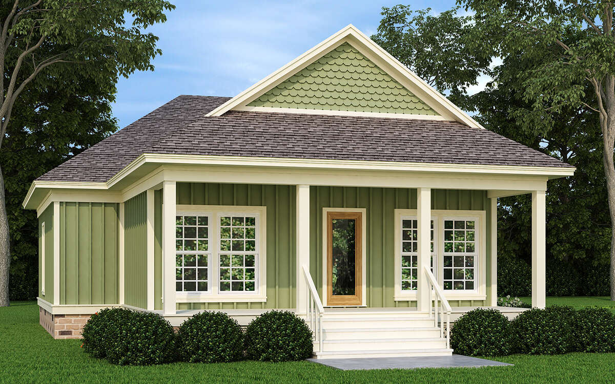 Cottage Plan - 1,222 Square Feet, 3 Bedrooms, 2 Bathrooms | Floor Plan ...