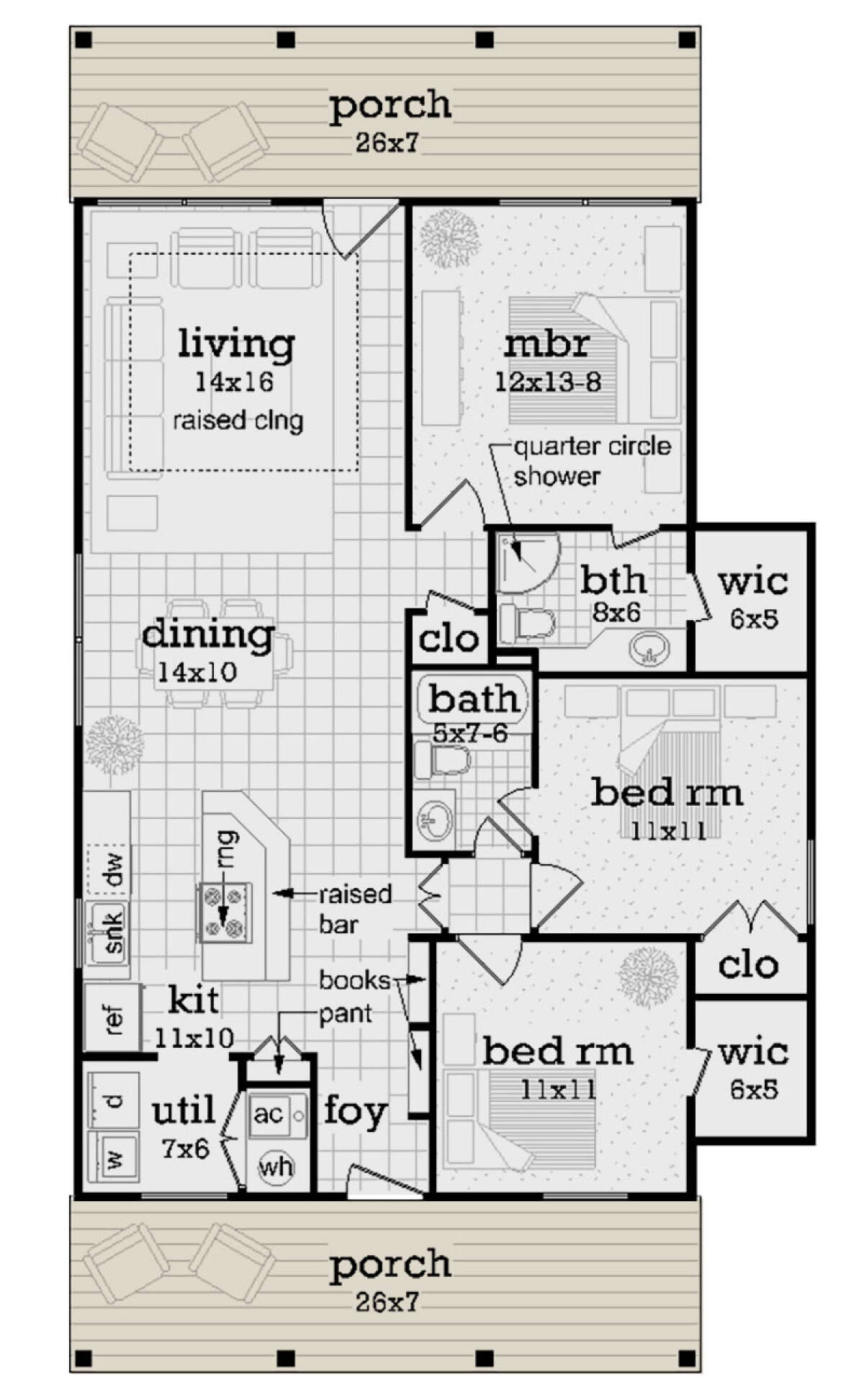 Main Floor for House Plan #048-00295