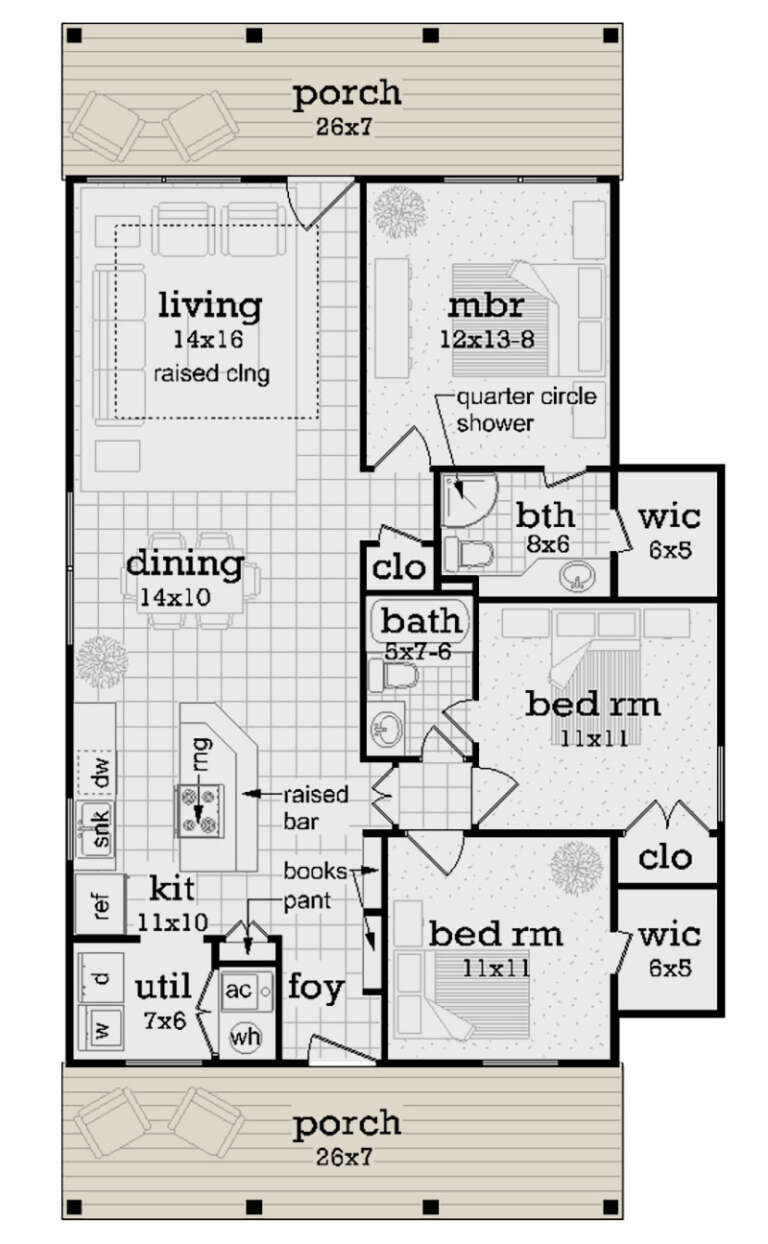 House Plan House Plan #29443 Drawing 1