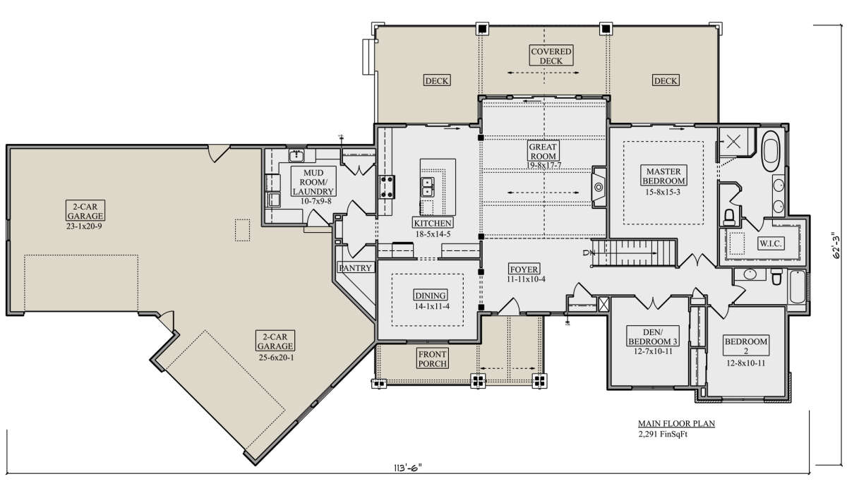 Main Floor  for House Plan #5631-00219