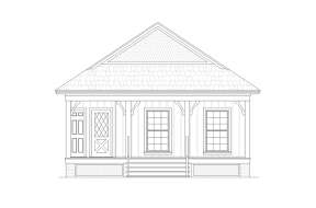 Cottage House Plan #048-00296 Elevation Photo