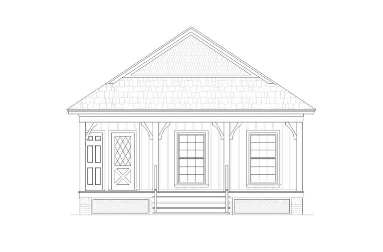 Cottage House Plan #048-00296 Elevation Photo