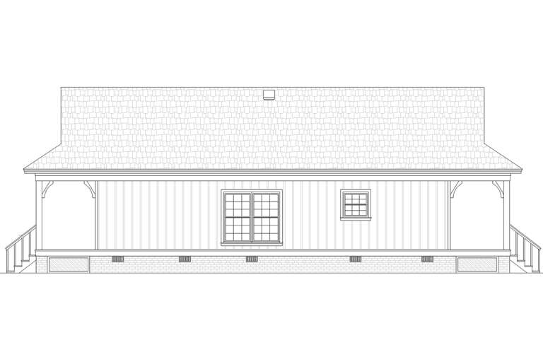 Cottage House Plan #048-00296 Elevation Photo
