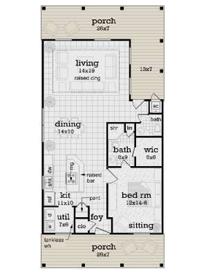 Main Floor  for House Plan #048-00296