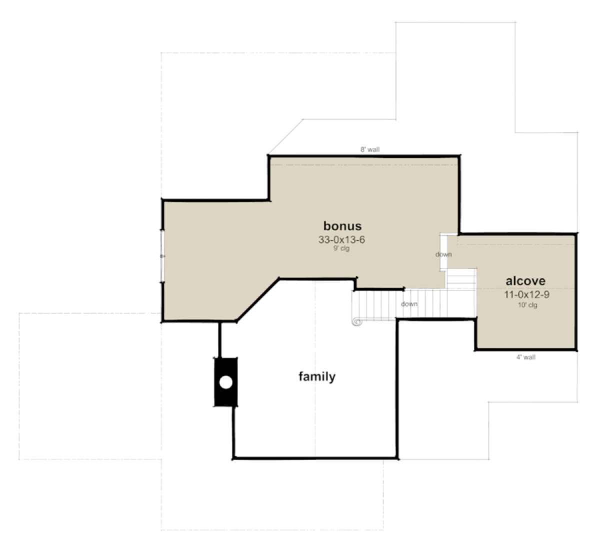 Bonus Room for House Plan #9401-00119