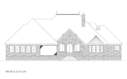 French Country House Plan #5445-00511 Elevation Photo