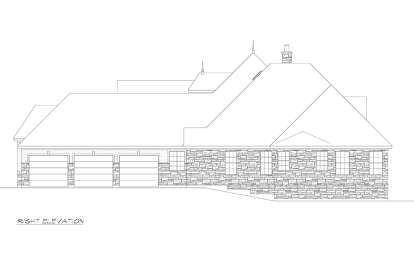 French Country House Plan #5445-00511 Elevation Photo