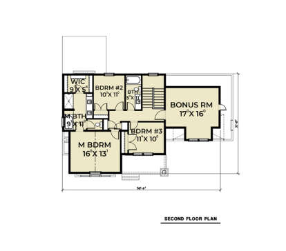 Second Floor for House Plan #2464-00109