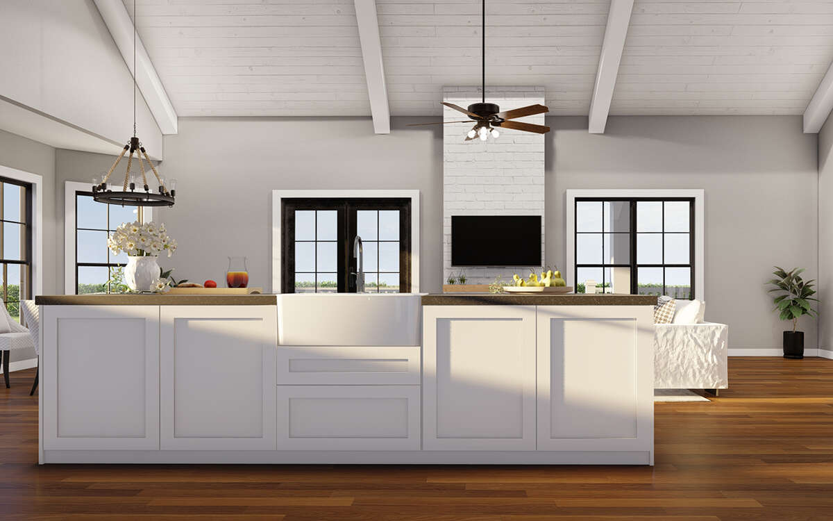 Farmhouse Plan: 2,193 Square Feet, 3 Bedrooms, 2.5 Bathrooms - 8318-00353
