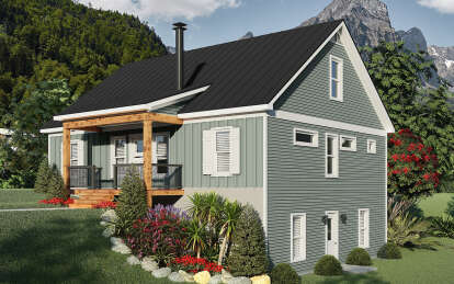 Cottage House Plan #940-00827 Elevation Photo