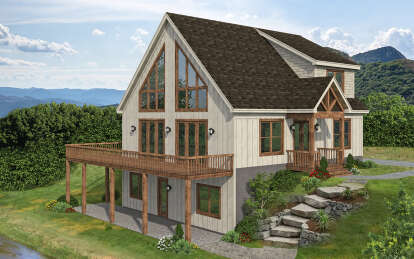 Mountain House Plan #940-00828 Elevation Photo