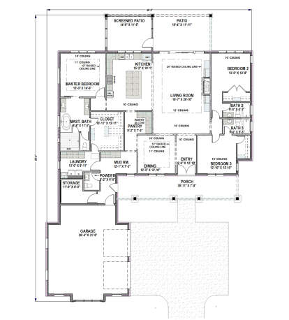 Main Floor  for House Plan #425-00054