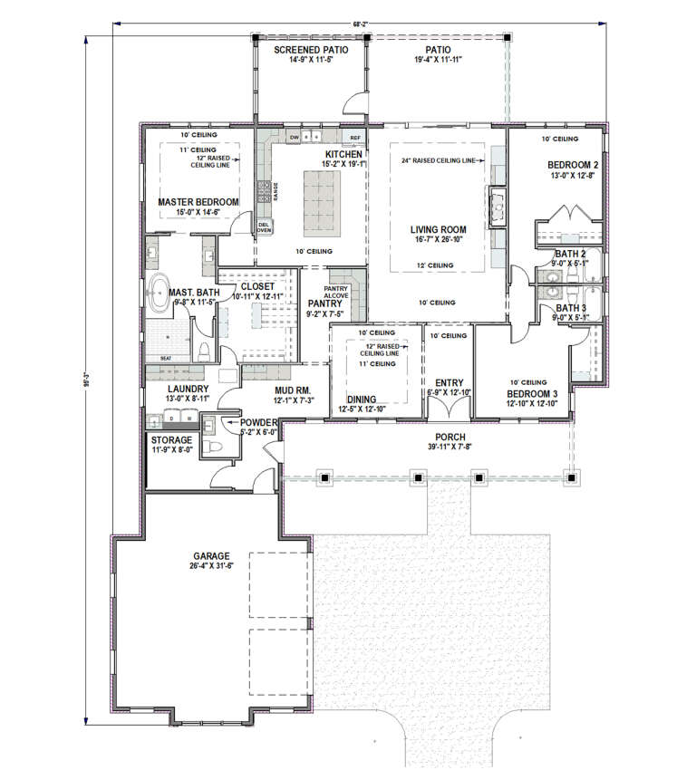 House Plan House Plan #29460 Drawing 1