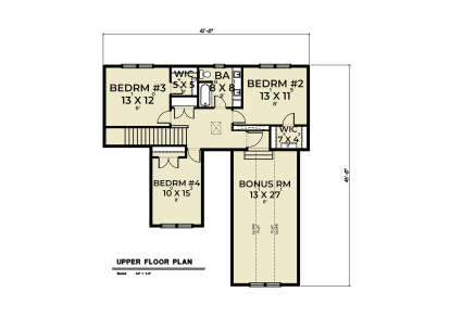 Second Floor for House Plan #2464-00110
