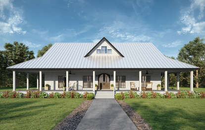 Modern Farmhouse House Plan #1776-00133 Elevation Photo