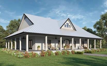 Modern Farmhouse House Plan #1776-00133 Elevation Photo