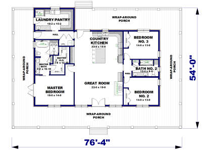 Main Floor  for House Plan #1776-00133