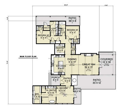 Main Floor  for House Plan #2464-00111