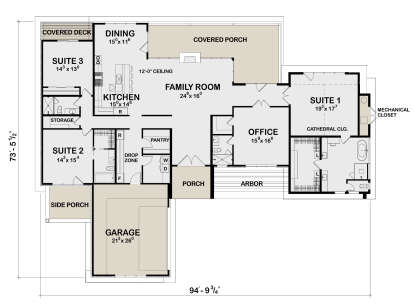 Main Floor  for House Plan #402-01802